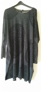 Rundholz OS XL Shirt Kleid Tunika schwarz Muster - Bild 1 von 4