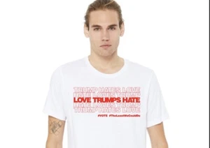 LOVE TRUMPS HATE - TRUMP HATES LOVE - HATE LOVES TRUMP T-Shirt * SPECIAL EDITION - Bild 1 von 11