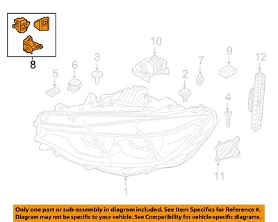 BMW OEM 2018 440i xDrive Gran Coupé Faros - Faros delanteros - Kit de reparación 63117492725 Foto 1 de 2