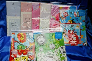 Assorted Gift Packs:- 2 Sheets Wrapping Paper, 2 Gift tags and 1 Card & Envelope - Picture 1 of 9