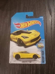 HOT WHEELS 2017 MAINLINE FACTORY FRESH SERIES YELLOW CHEVY CORVETTE C7 ZO6! - Picture 1 of 2