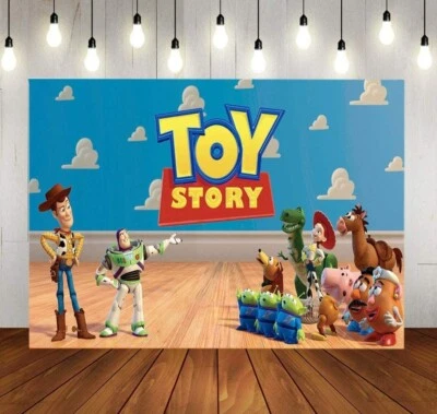 5X3FT Toy Story Theme Photography Background, For Parties  - Image 1 of 4
