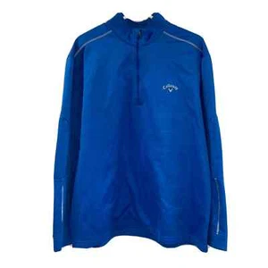 Callaway 1/4 Zip Active Golf Performance Stretch Pullover Mens, Blue, L - Picture 1 of 4