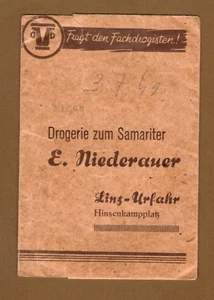 Rare 1930's FILM NEGATIVE PROCESSING ENVELOPE E. Niederauer Linz-Urfahr Austria - Picture 1 of 3
