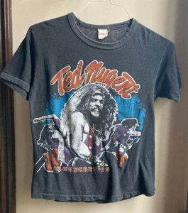 original vintage 1978 TNT Ted Nugent concert t-shirt sz M - Picture 1 of 9
