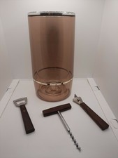 VINTAGE BARWARE SET - Vinicool Wine Cooler + Bar Tools - 1970s Retro Christmas
