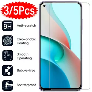 For Xiaomi Redmi Note 10 10S 9S 9T 9 8 7 Pro 9A Tempered Glass Screen Protector - Picture 1 of 8