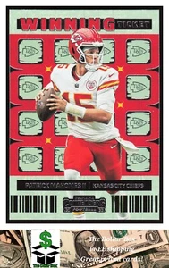 2022 Panini Contenders Winning Ticket #WT-PMA Patrick Mahomes II - Chiefs - Picture 1 of 2