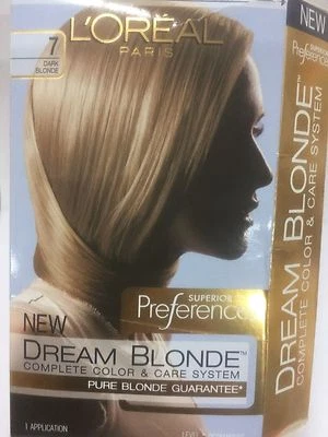 Sistema completo de cuidado del color L'Oreal Dream Blonde #7 RUBIO OSCURO/PRONAGRA Foto 1 de 4