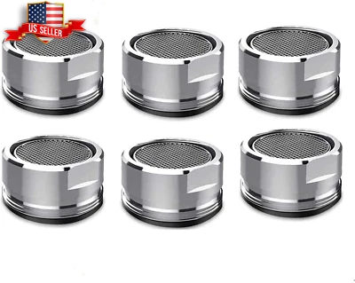 6 Pack Faucet Aerator 2.2 GPM Bathroom Sink Aerator Regular Standard Replacement - Image 1 of 4