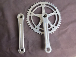CAMPAGNOLO 165  TRACK 151 BCD CRANK ARMS SUGINO SPROCKET NUEVO RECORD  VINTAGE - Picture 1 of 9
