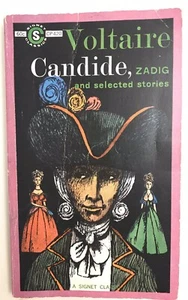 Candide, Zandig by Voltaire Vintage PB Signet 6th Printing 1961 Intro Frame - Imagen 1 de 12