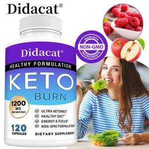 Keto Diet Pills BHB Best Ketogenic Carb Blocker Advanced Supplement - Picture 1 of 13