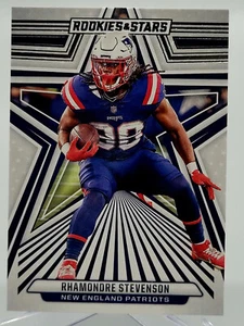 2024 ROOKIES & STARS RHAMONDRE STEVENSON BASE FOOTBALL CARD PATRIOTS NFL 66 and - Picture 1 of 2