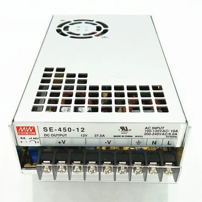 1PS New For MEAN WELL SE-450-12 12V 37.5A Switching power supply Free Shipping - Image 1 of 3