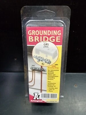 Arlington GB5 Grounding Bridge Intersystem Zinc Four Termination Points - Image 1 of 4