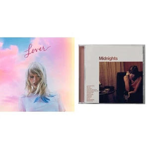 Taylor Swift - Midnights (X) (Blood Moon CD) & Lover (Deluxe) (Version 2) - Picture 1 of 3