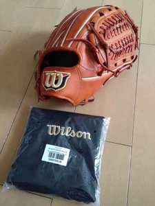 Wilson Staff WBW102886 11.75 Pitcher Utility Baseball Glove RHT Orange Pro Stock - Picture 1 of 9