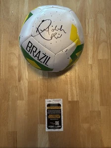 Ronaldinho signed Autographed Brazil soccer ball JSA Coa - Picture 1 of 3