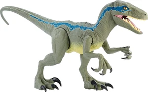 Jurassic World Super Colossal Velociraptor Blue 18” High & 3 1/2 Feet Long with - Picture 1 of 12