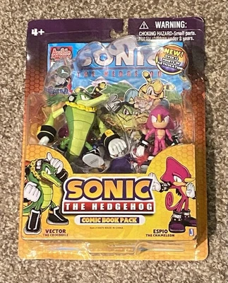 Sonic the Hedgehog Series 4 Comic Book 2 Pack Vector & Espio Unopened NIP - Image 1 of 4