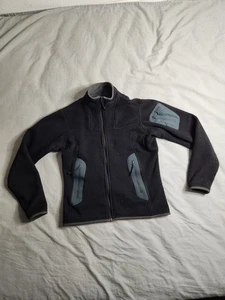 Arcteryx Covert Fleece Jacket Womens Size Small Black Polartec Full Zip Hiking - Picture 1 of 9