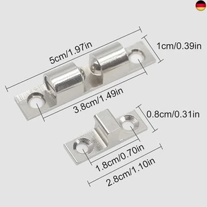 Kugelschnäpper, 8 Stück Verstellbaren Doppelkugelschnäpper Möbelschnäpper Schr - Bild 1 von 4