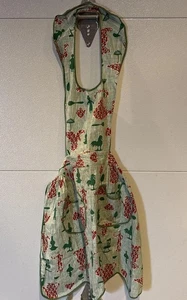 Vintage 1930’s  Cotton Full Apron Handmade - Picture 1 of 16