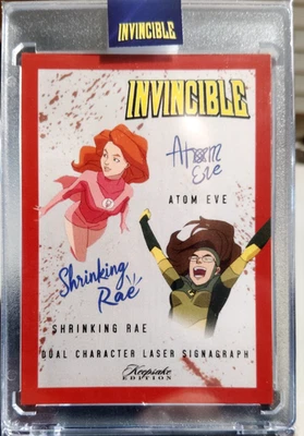 #2/10 НЕПОБЕДИМЫЕ ВРУЧНУЮ ПРОНУМЕРОВАНЫ ДО /10 ATOM EVE И УСАДКИ RAE ЛАЗЕРНЫЙ ЗНАК - Изображение 1 из 4