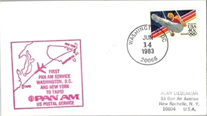 Pan American World Airways primo volo Washington DC - Taipei Taiwan - 1983 - Foto 1 di 2