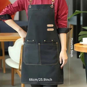Wasserabweisende Schürze mit verstellbaren Trägern und Taschen - schmutzabweisend, Dura - Bild 1 von 10