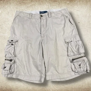Vintage Polo Ralph Lauren Cargo Shorts Mens Size 33 Utility Pockets Surplus Pony - Picture 1 of 11