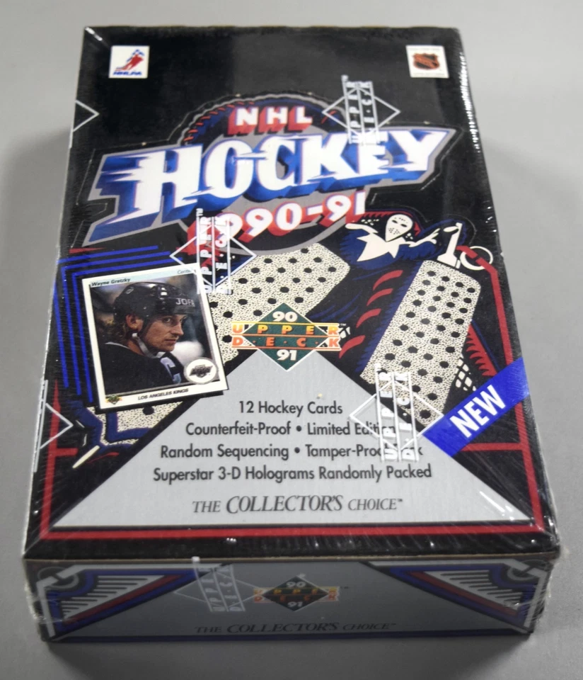 1990-91 Upper Deck NHL Hockey Factory Sealed Wax Box (36 Packs) - Image 1 of 1