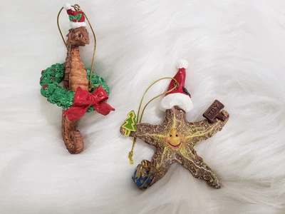 Caballito de Mar Adorno de Navidad Estrella de Mar Náutico Colgante Estacional Playa Lote Foto 1 de 4