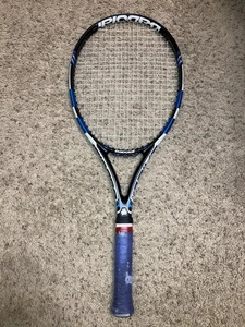 BABOLAT PURE DRIVE Tennis Racquet 100 Blue/White/Black 270 G- Grip 4 3/8 (No. 3) - Picture 1 of 15