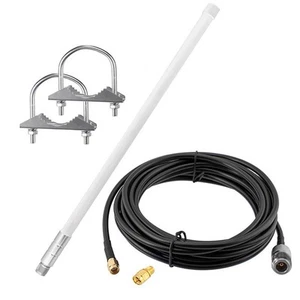 12dBi For Omnidirectional Fiberglass Antenna with 8M Cable for LoRa Miners - Afbeelding 1 van 12