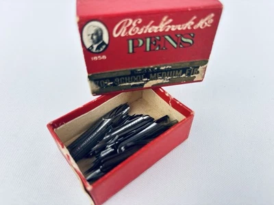 Vintage R Esterbrook 702 School Medium Firm Pen Nibs - Unused in Old Box 55pc - Image 1 of 4