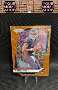 2024 Panini Prizm #378 Michael Penix Jr. Orange Lazer RC - Picture 1 of 2