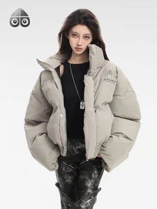 Moose Knuckles Herren und Damen Stehkragen dicke weiße Entendaunenjacke - Bild 1 von 13