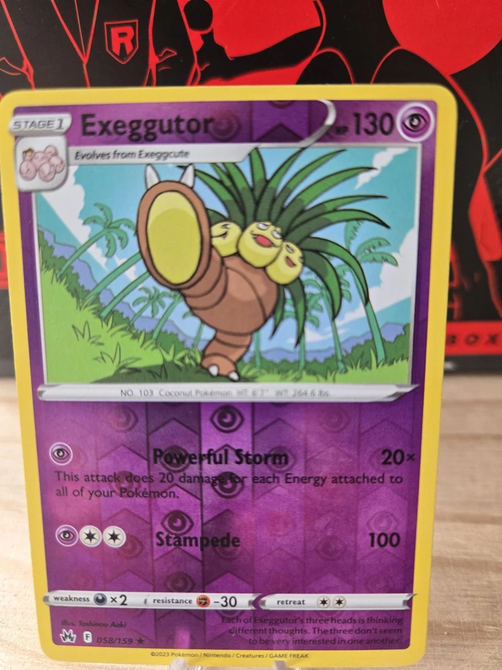 Exeggutor 058/159 Crown Zenith Reverse Holo - Image 1 of 1