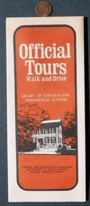 1970 Abraham Lincoln Springfield Illinois Discover America mapa de Lincolnland ---- - Imagen 1 de 1