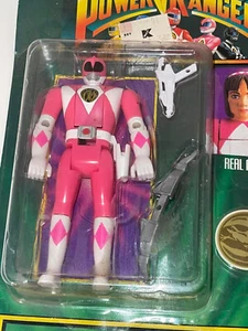 Figura de acción Mighty Morphin Power Rangers Pink Kimberly 1994 Bandai nueva/sellada - Imagen 1 de 9
