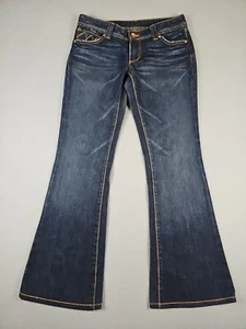 Vintage Women's Size 27 Farmer Industry USA Flapjax Bootcut Blue Jeans (30x28) - Picture 1 of 20