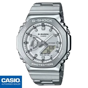 CASIO GM-2110D-7AER⎪GM-2110D-7A⎪Original⎪G-SHOCK G-STEEL⎪Metal⎪PLATEADO⎪Hombre - Imagen 1 de 9
