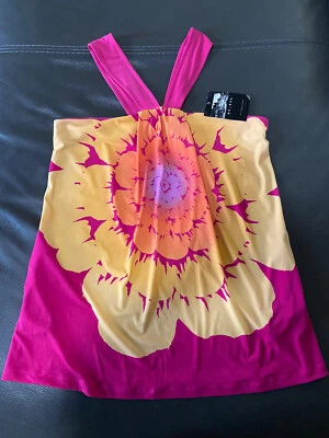 VTG Axcess Liz Claiborne Women’s Summer Tank Top Floral Sz S, MSRP: $36.00 NWT - Image 1 of 4