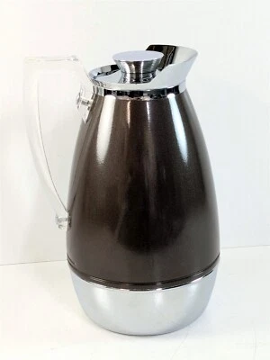Jarra de mayordomo de café marrón termo MCM de colección modelo 585J mango Lucite EE. UU. Foto 1 de 4