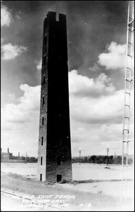 The Old Shot Tower "Civil War Days" Dubuque IA Iowa RPPC Real Photo Postcard - Picture 1 of 2
