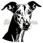 Greyhound Dog Head Vinyl Waterpoof Sticker Decal