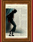 Michael Jackson Dictionary Art Print Book Picture Poster Thriller Billie Jean