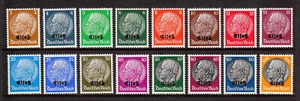 FRANCIA — SCOTT N27-N42 — 1940 ALSACIA CONJUNTO OCUPACIÓN ALEMANA — MNH — SCV $63 - Imagen 1 de 2